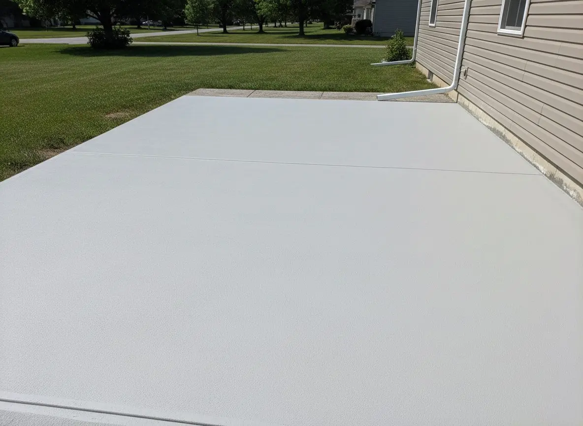 Salt-damaged patio resurfacing in Normal