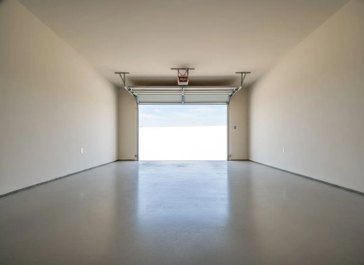 Polished garage floor in Normal