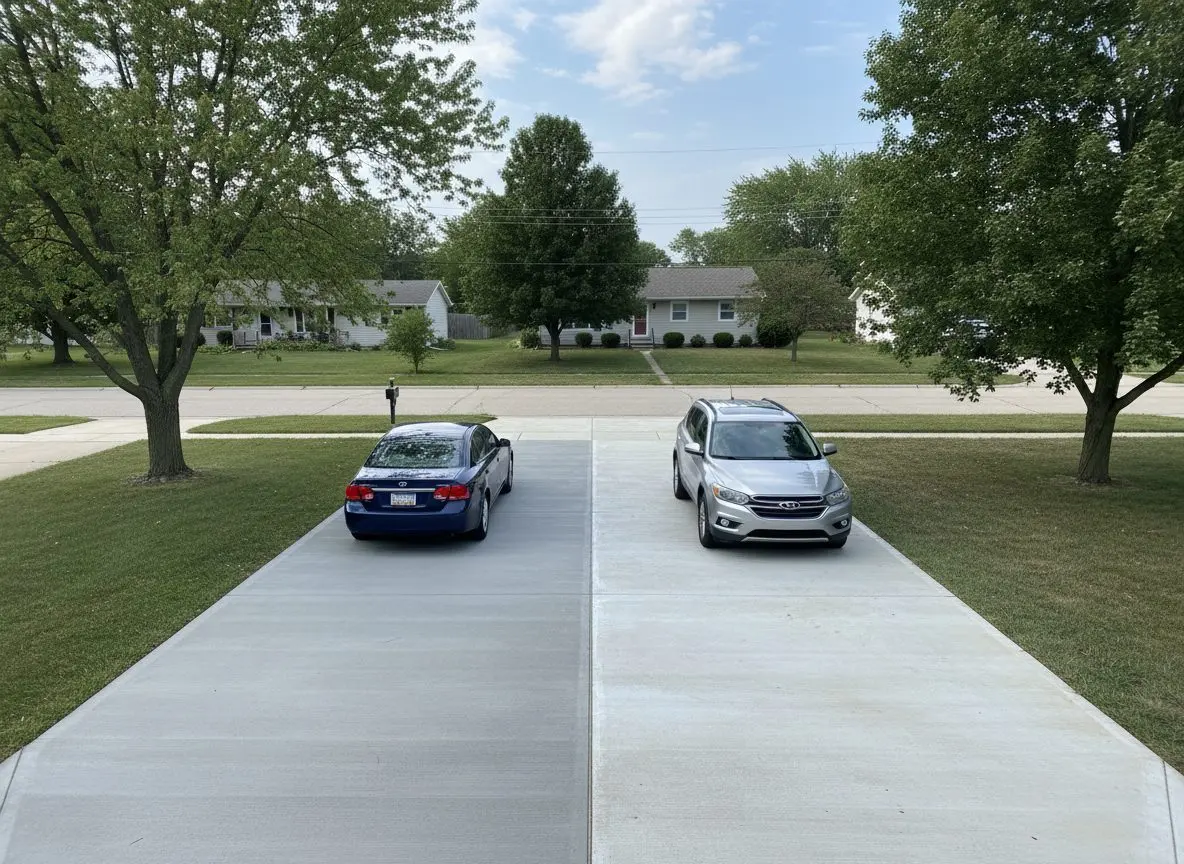 Widened Parking Pad in LeRoy
