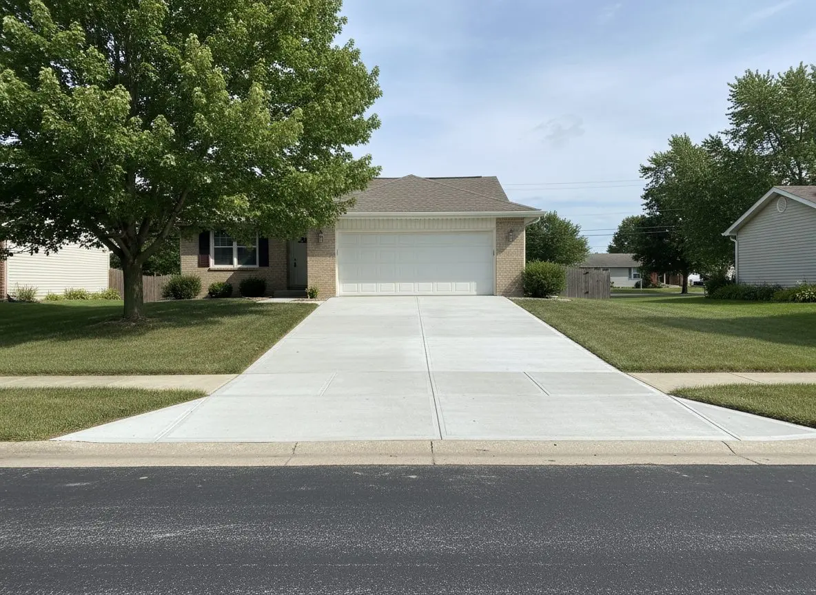Two-Car Driveway Replacement in Bloomington
