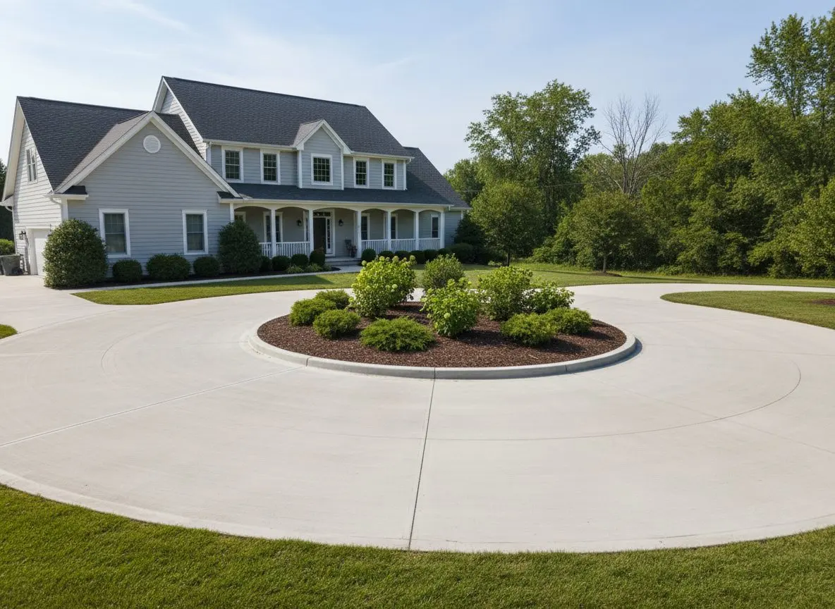 Circular Driveway Approach in Danvers