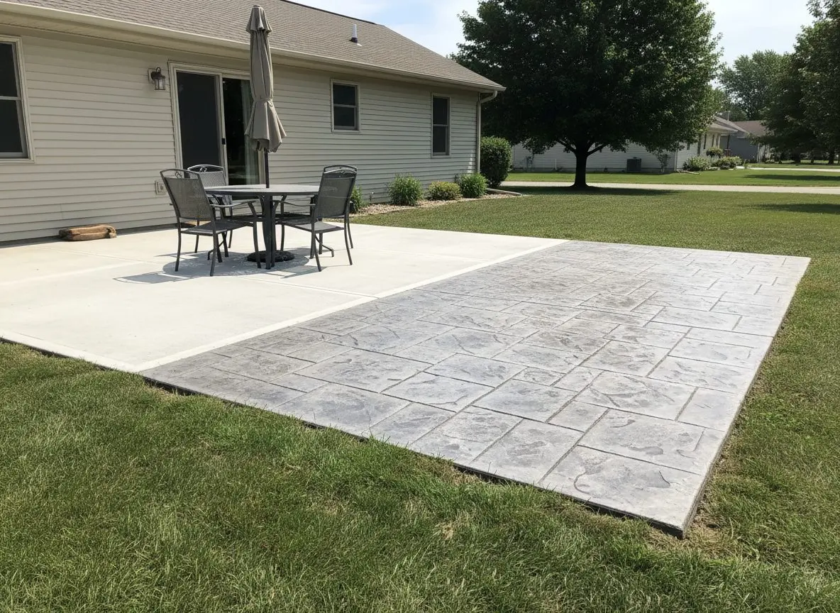 Stamped Patio Extension in Towanda